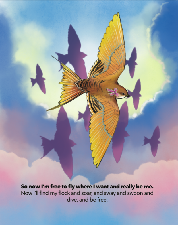 bird in flight illustration