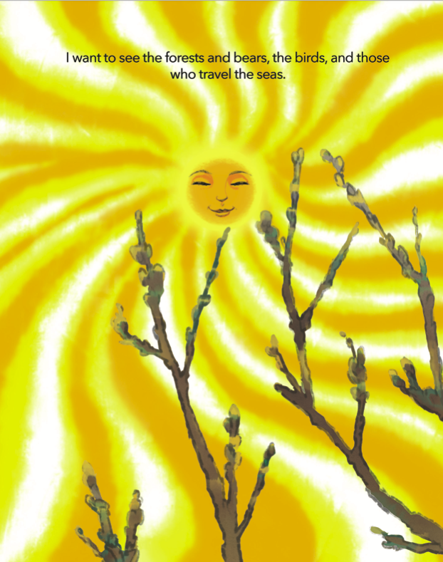 sun tree illustration